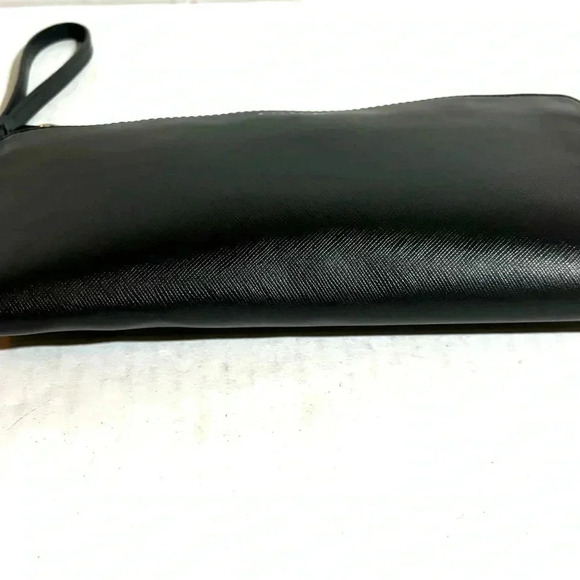 Coach unisex black leather wristlet/ wallet - Picture 4 of 8
